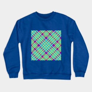 Glitchy Plaid 3 Crewneck Sweatshirt